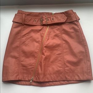 Size 2 never worn vegan leather Free People skirt